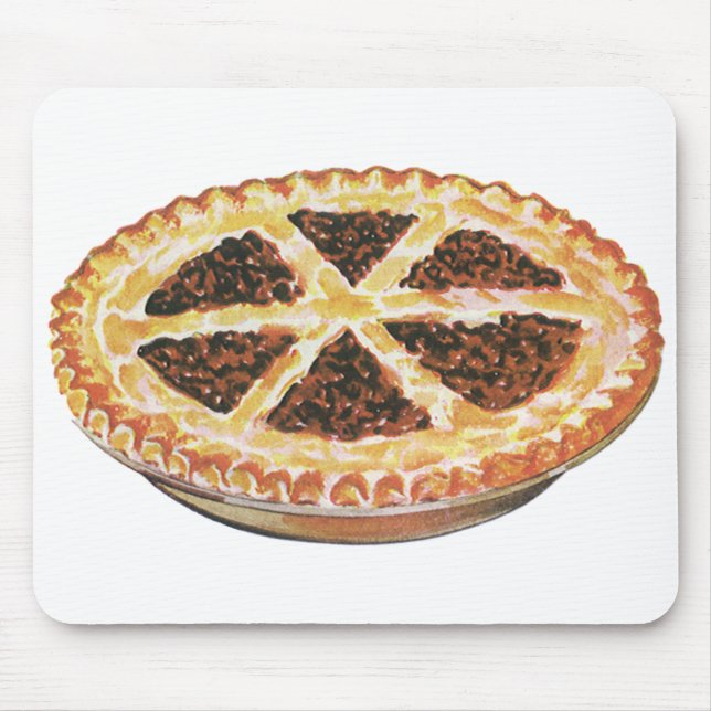 Mousepad Sobremesa Vintage Comida, Pizza De Pecan Fresca (Frente)