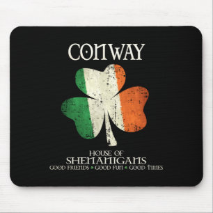 Mousepad Sobrenome Conway Família Irlanda Casa Irlandesa De