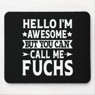 Mousepad Sobrenome Fuchs Chame a Equipe da Família Fuchs So