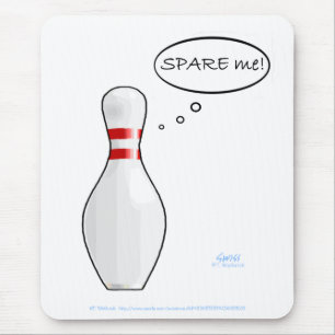 Mousepad Sobressalente engraçado do Pin de boliche do