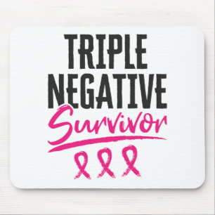 Mousepad Sobrevivência Tripla Negativa Cancer da Mama TNBC