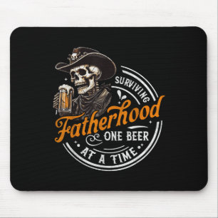 Mousepad Sobrevivendo à Paternidade Uma Cerveja de Cada Vez