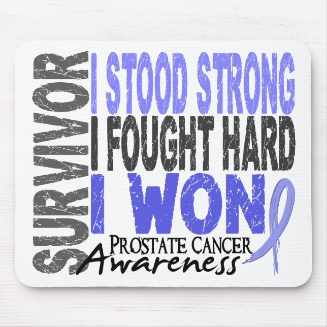 Mousepad Sobrevivente 4 do cancro da próstata (Frente)