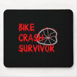 Mousepad Sobrevivente de Acidente de Bicicleta Piada de Que