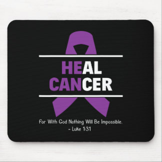 Mousepad Sobrevivente de câncer Cristão de Câncer de pâncre