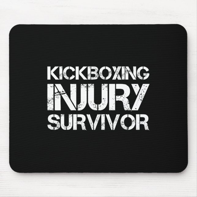 Mousepad Sobrevivente de Lesão de Kickboxing (Frente)