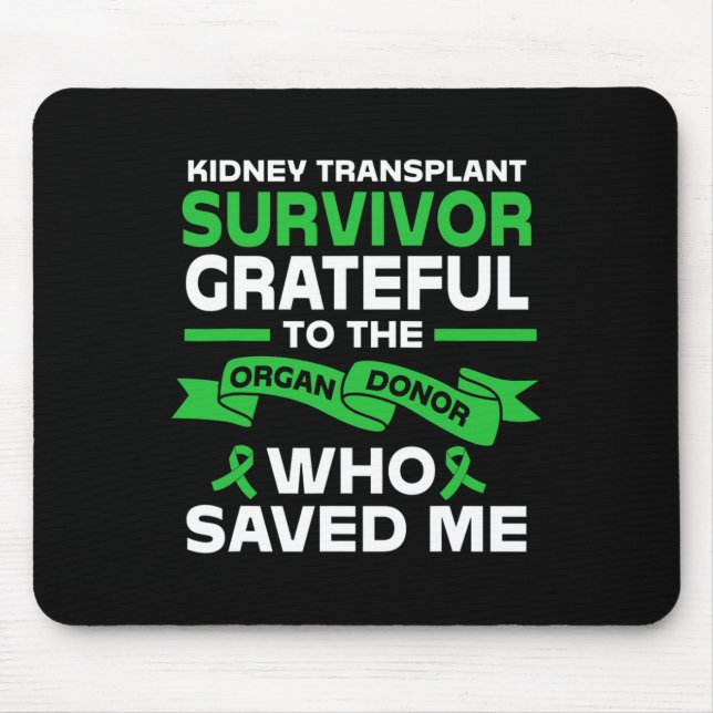 Mousepad Sobrevivente de transplante renal receptor (Frente)