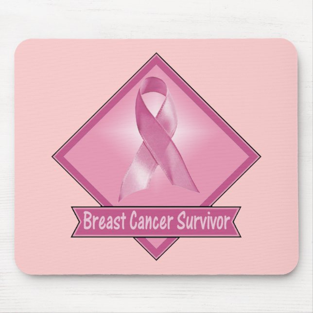 Mousepad Sobrevivente do cancro da mama (Frente)