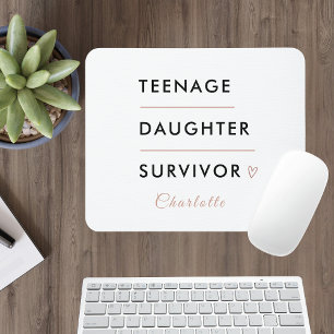 Mousepad Sobrevivente Filha Adolescente Personalizada