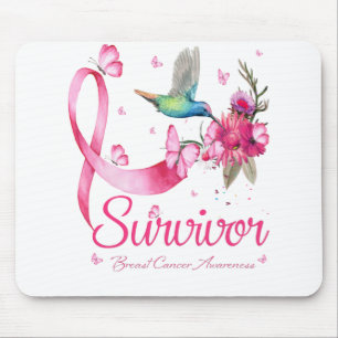 Mousepad Sobrevivente Hummingbird Fita Cancer