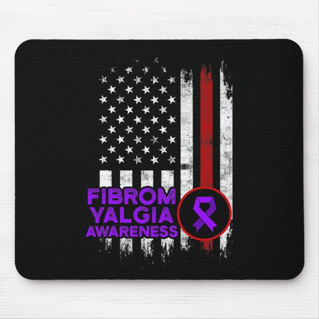 Mousepad Sobrevivente Orgulhoso 13 Fibromialgia Sensibiliza (Frente)