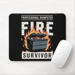 Mousepad Sobrevivente Profissional de Incêndio em Lixeira E
