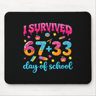 Mousepad Sobreviveu 67 + 33 Dias Escola Sorvete Gotejamento