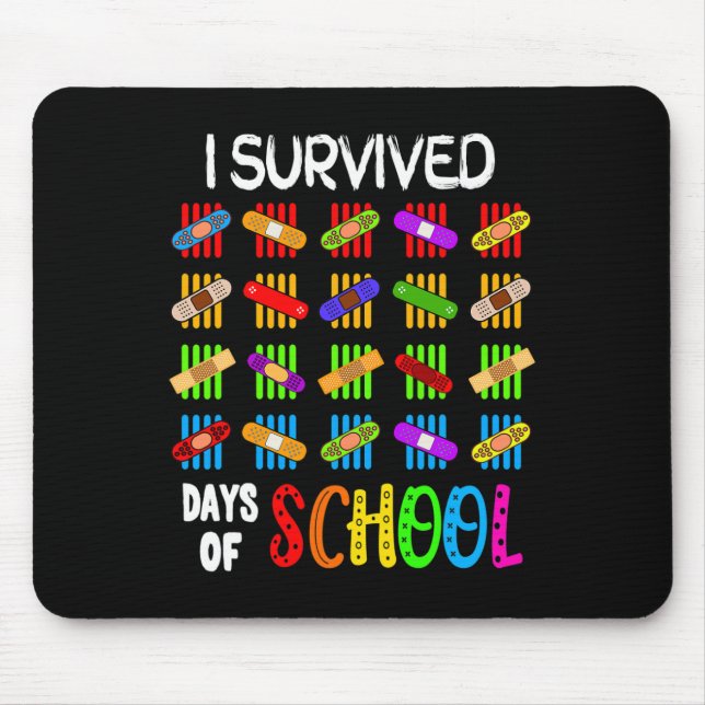 Mousepad Sobrevivi 100 Dias De Professores E Crianças Gif (Frente)