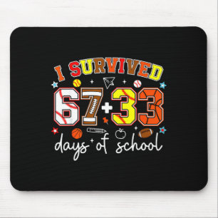 Mousepad Sobrevivi 67+33 Dias Beisebol Futebol Basquetebol