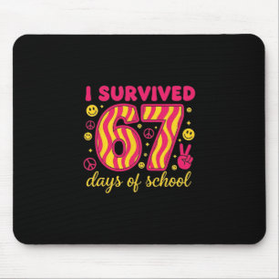 Mousepad Sobrevivi 67 Dias De Escola 100 Dias Brainrot Seis