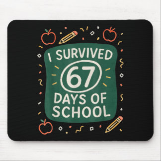 Mousepad Sobrevivi 67 Dias De Escola Engraçado Seis Sete Mã
