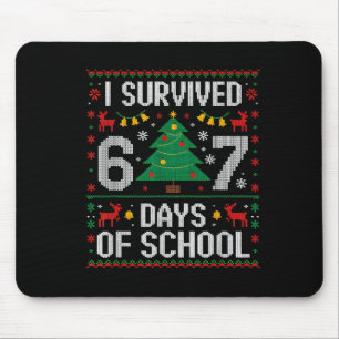 Mousepad Sobrevivi 67 Dias De Escola Engraçado Seis Sete Me