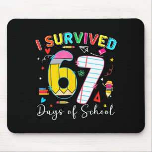 Mousepad Sobrevivi 67 Dias De Escola Meme Divertido Six Sev