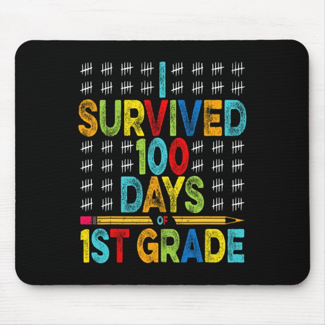 Mousepad Sobrevivi a 100 dias de 1rua de Grau 100 Dia de Es (Frente)