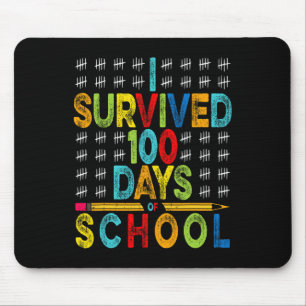 Mousepad Sobrevivi A 100 Dias De Escola 100º Dia De Escola