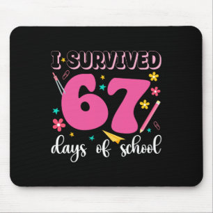 Mousepad Sobrevivi a 67 Dias de Escola Piada Meme Professor