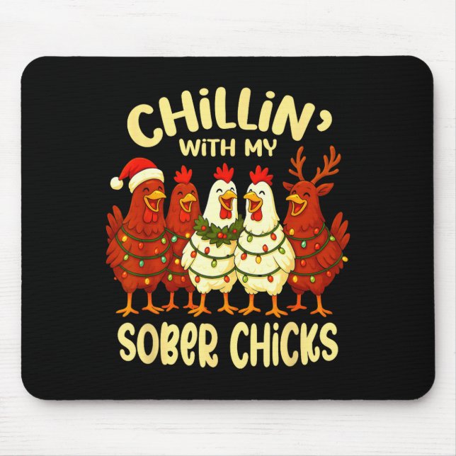 Mousepad Sobriety Anniversary Recovery Funny Sober Chicks  (Frente)