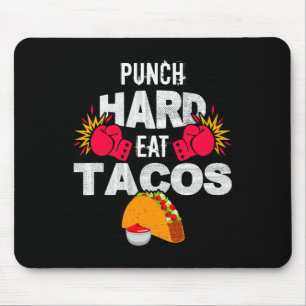 Mousepad Soca Duro Coma Tacos Boxe Kickboxing Kickboxer T