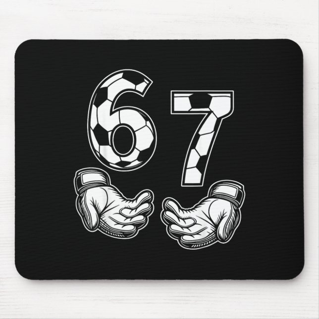 Mousepad Soccer 67 Six Seven Costume Soccer Lovers  (Frente)