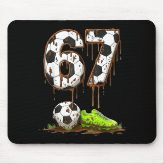 Mousepad Soccer 67 Six Seven Meme Boys Teens Kids Gen Alpha