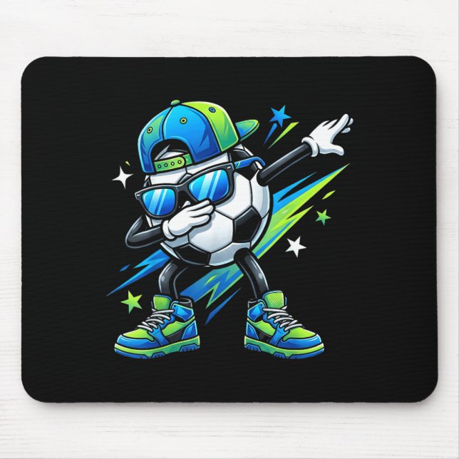 Mousepad Soccer Dabbing Srts Cool Boys Girls Game Day Srt  (Frente)