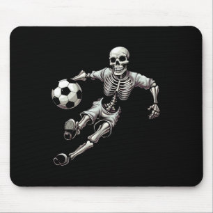 Mousepad Soccer Esqueleto Jogando Futebol Halloween Skull L
