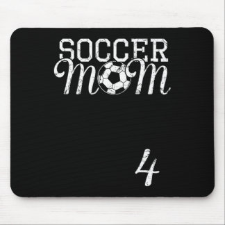 Mousepad Soccer Mom Jersey Number 4 Favorite Player #4 Team