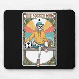 Mousepad Soccer Mom Tarot Card Skeleton Coffee Byll Sidelin