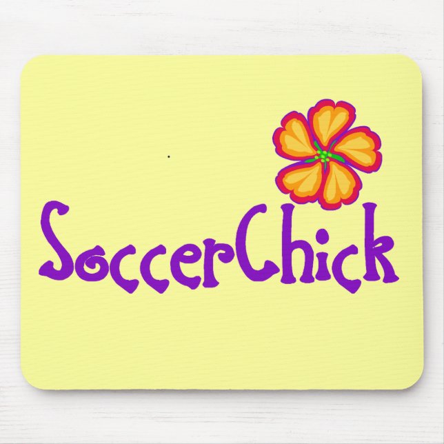Mousepad SoccerChick FlowerDark (Frente)