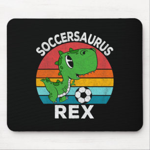 Mousepad Soccersaurus Rex Dinossauro de Futebol Para Menino