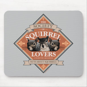 Mousepad Sociedade de Amantes de Esquilo - esquilo engraçad