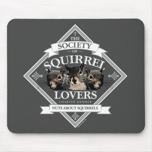 Mousepad Sociedade dos Amantes de Esquilo - Rato de esquilo (Frente)