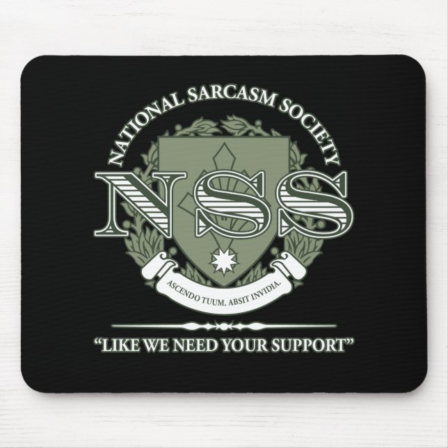 Mousepad Sociedade nacional do sarcasmo (Frente)