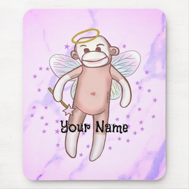 Mousepad Sock Monkey Angel (Frente)