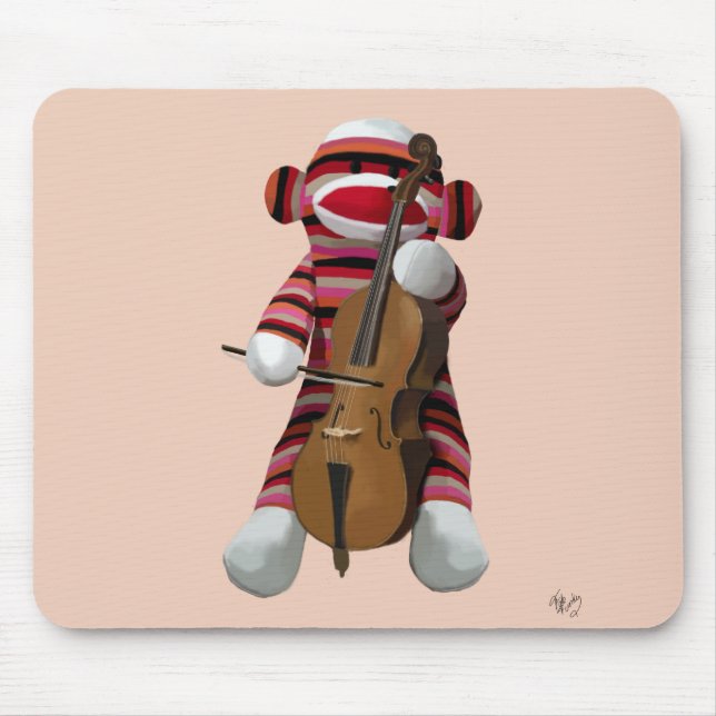 Mousepad Sock Monkey e Cello 2 (Frente)