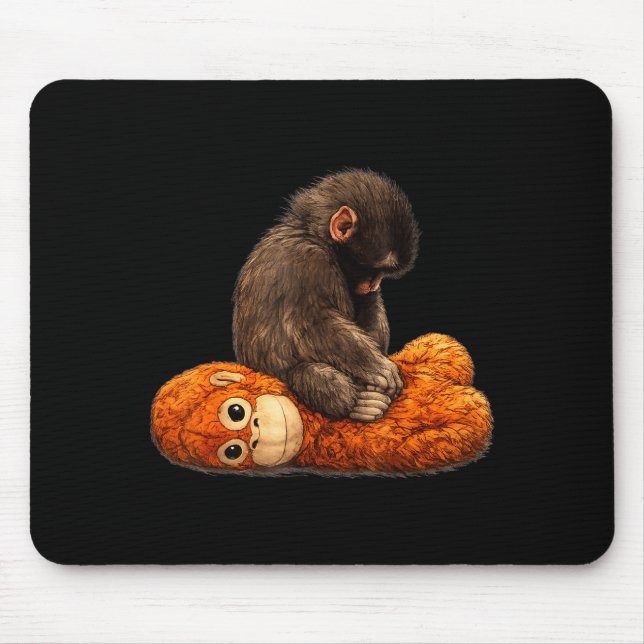 Mousepad Soco de macaco bebê  (Frente)