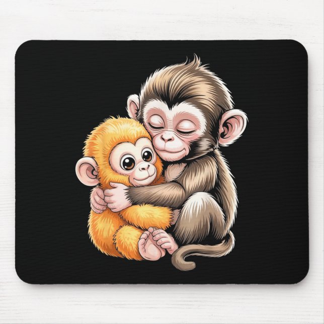 Mousepad Soco de macaco bebê  (Frente)