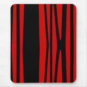 Mousepad Socorro moderno, preto, vermelho, abstrato