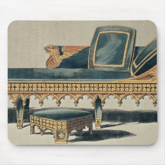 Mousepad Sofá gótico 'do repositório das artes (Frente)