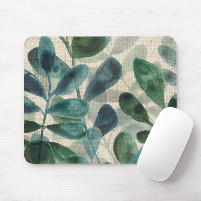Mousepad Sofisticação Verdant - Folhas Tropicais (Com mouse)