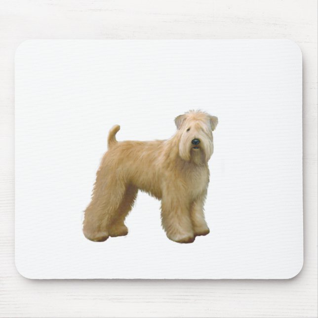 Mousepad Soft Coated Wheaten Terrier (A)  - stand (Frente)