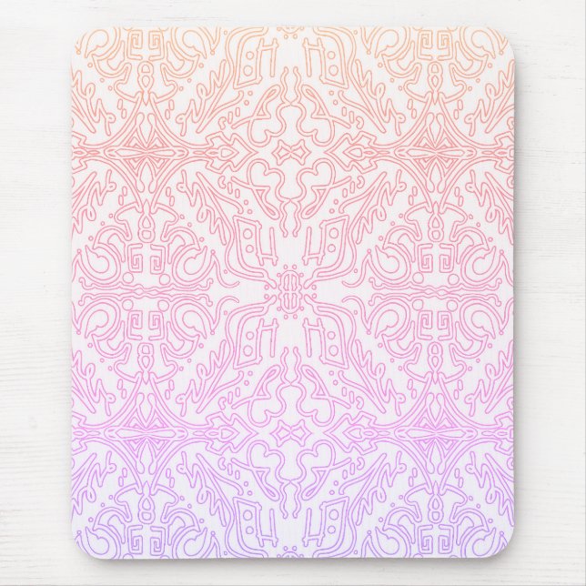 Mousepad Soft Pink Dream Mandala pattern series (Frente)