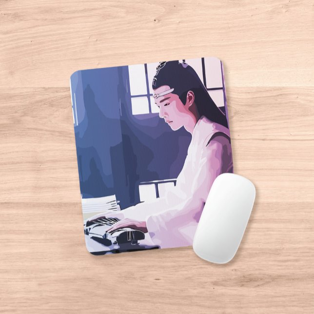 Mousepad Soft Wangji jogando a zona (Criador carregado)