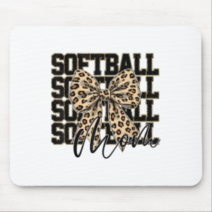 Mousepad Softba de Arco de coquete Softball Dia da Mãe Soft